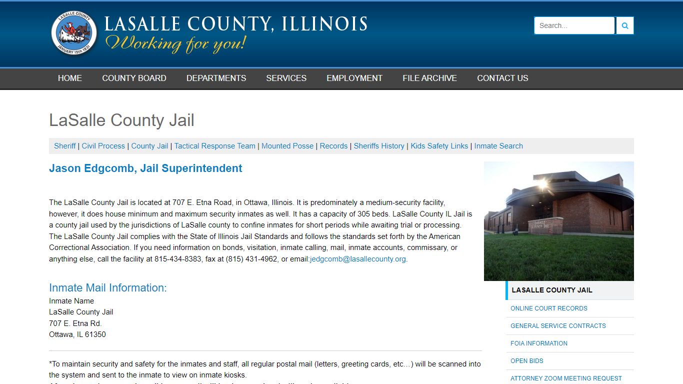 LaSalle County Jail - Lasalle County Illinois